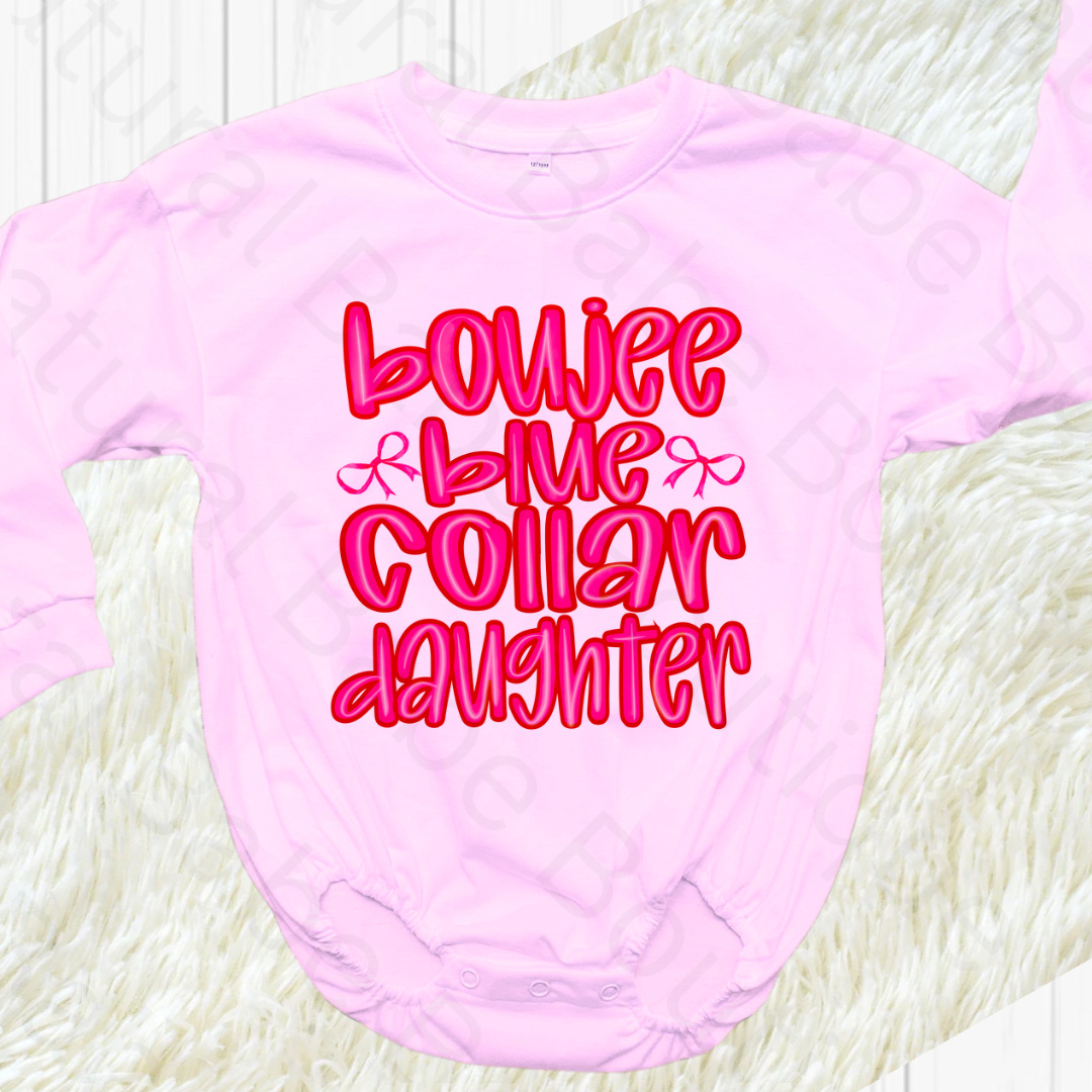 Boujee Blue Collar Daughter Tee & Romper