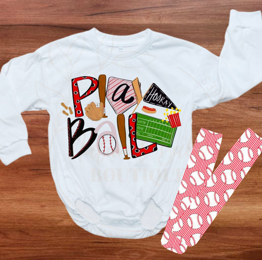 Play Ball Baggy Tee Romper