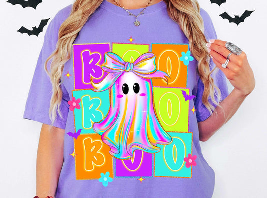 Mommas Neon Ghost Boo