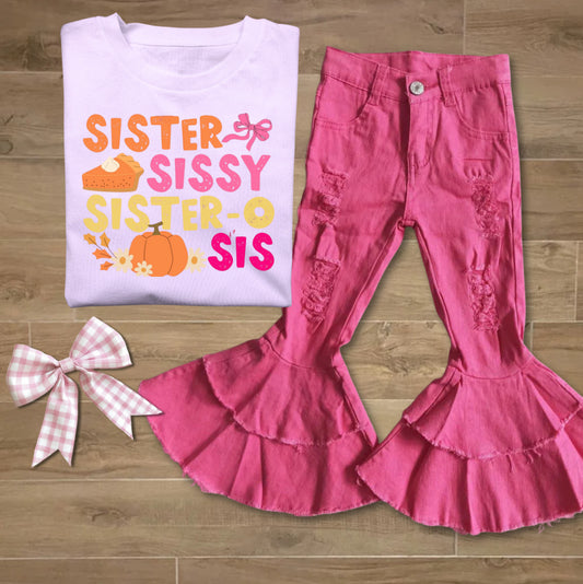 Pink Denim Bells