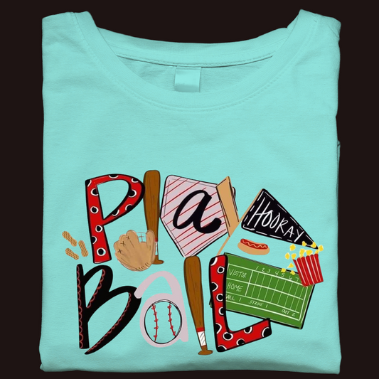 Toddler & Youth Teal Playball Tee