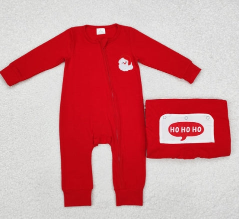 Boy Christmas Zip up Rompers (multi)