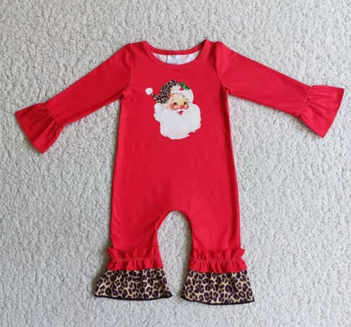 Girl Christmas Zip up Rompers (multi)